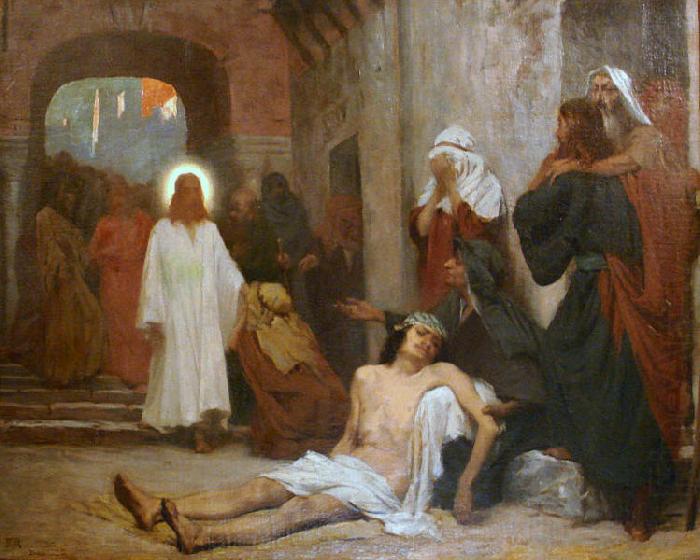 Rodolfo Amoedo Jesus Christ in Capernaum china oil painting image